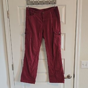 KUHL Women's Red Roll Up Pant